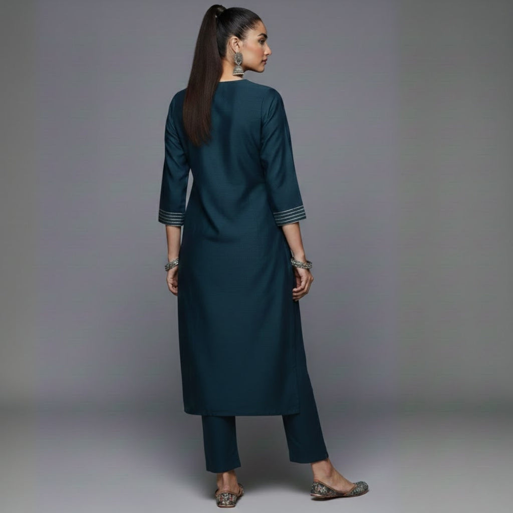 Women's Pack of 3 Pure Cotton Kurtis with Pant & Dupatta |C-014