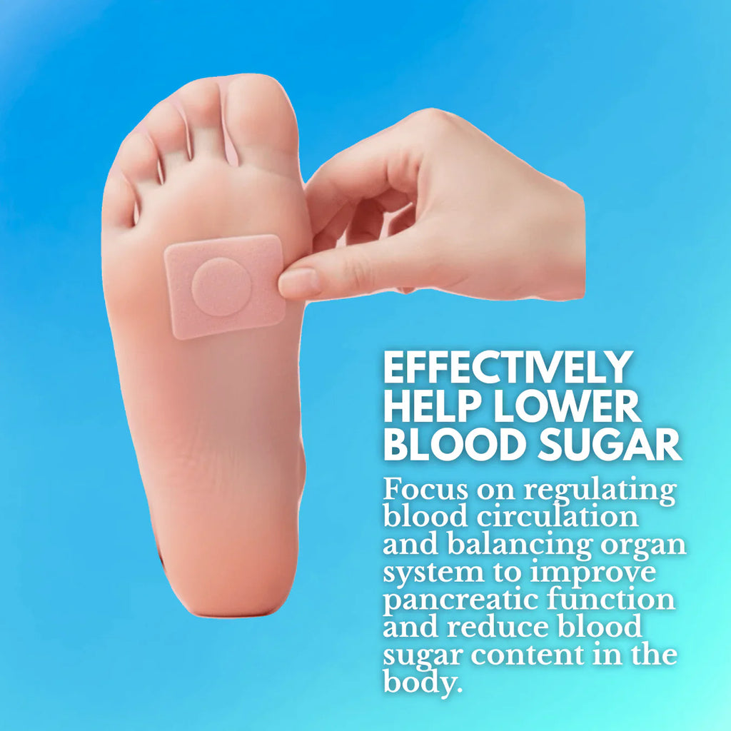 New Patches for High Blood Sugar and Diabetes Plasters Natural Herbal | Herbal Foot Patch for Blood Circulation & Glucose Balance(1 BOX = 20 PATCHES-BUY 1 GET 3 FREE)