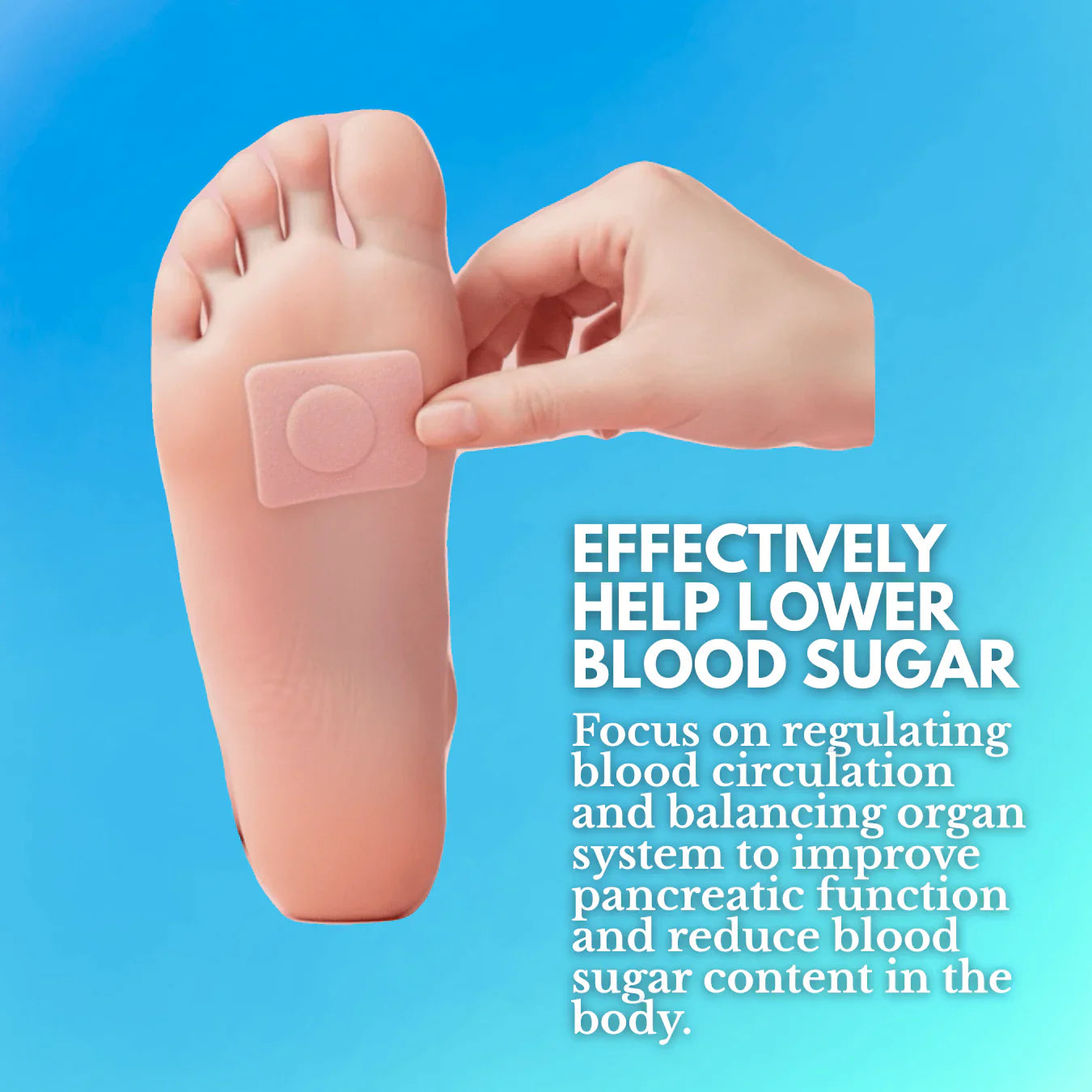 New Patches for High Blood Sugar and Diabetes Plasters Natural Herbal | Herbal Foot Patch for Blood Circulation & Glucose Balance(1 BOX = 20 PATCHES-BUY 1 GET 3 FREE)