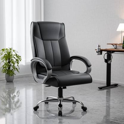 GREEN SOUL Kiev Orthopedic Office Chair | Ergonomic Design with Rocking Function | Leatherette Adjustable Arm Chair