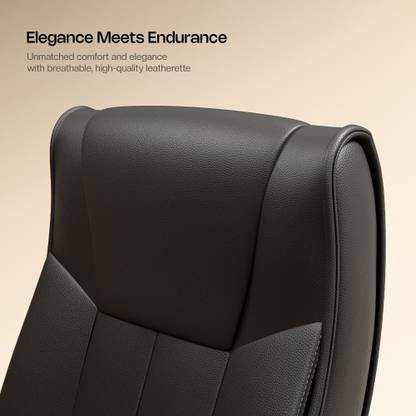 GREEN SOUL Kiev Orthopedic Office Chair | Ergonomic Design with Rocking Function | Leatherette Adjustable Arm Chair