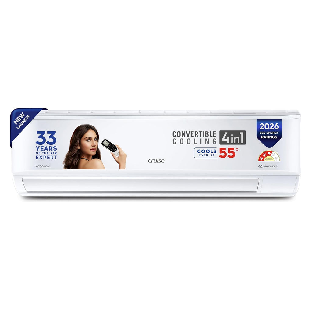 MarQ by Flipkart 2026 Model 1 Ton 3 Star 5-in-1 Convertible Split Inverter AC | Turbo Cool | Auto Clean | Wi-Fi Ready (Copy)
