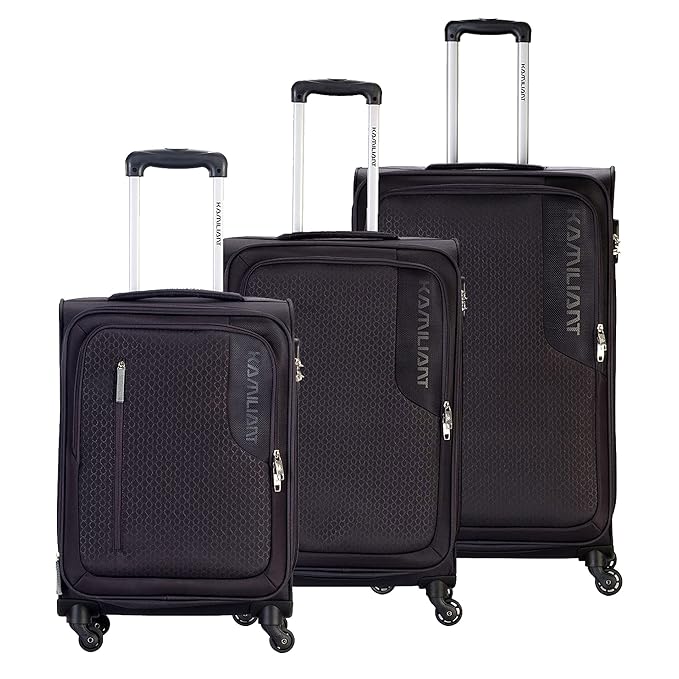 Kamiliant by American Tourister Kojo Polyester Soft Spinner Wheel Trolley Bag