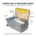 MOKOBARA The Em Access Trunk Large Luggage Gray Expandable Hard Sided Check-in