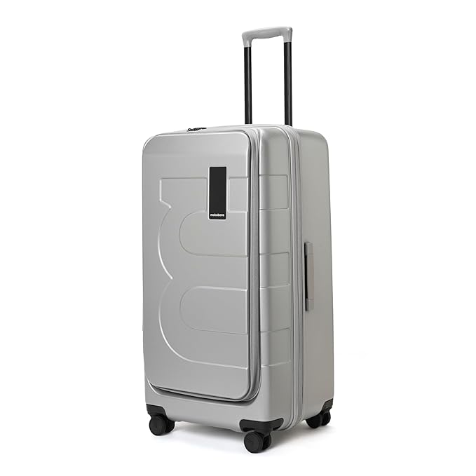 MOKOBARA The Em Access Trunk Large Luggage Gray Expandable Hard Sided Check-in