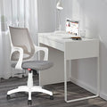 Rose Mono Mesh Mid-Back Ergonomic Office Chair | White Grey | Revolving Rolling Desk Chair | WFH