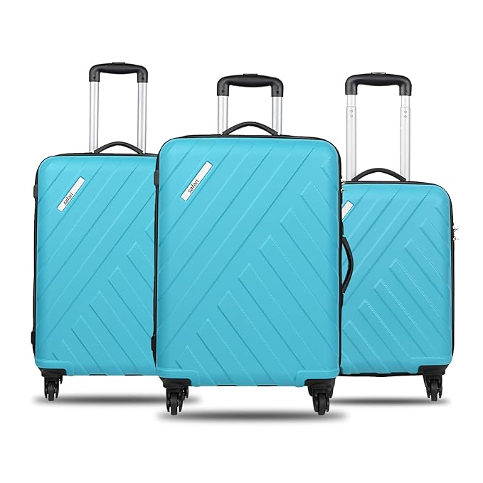 SAFARI RAY 55 Cms 67 Cms and 77 Cms Trolley Bags Hard Case Polycarbonate Set of 3